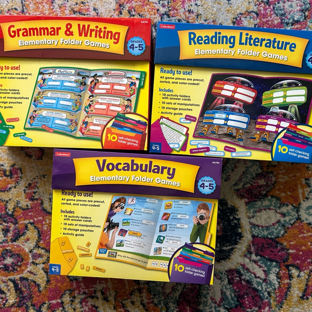 Lakeshore Elementary Folder Games Set (includes 2 of the games)
